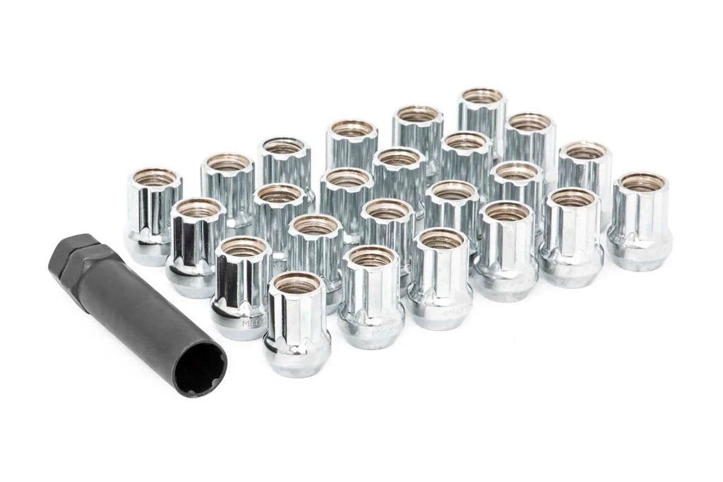 Rough Country M12 x 1.5 Lug Nut Set of 24 |Chrome | Open End 121524CHOE - Main Product View