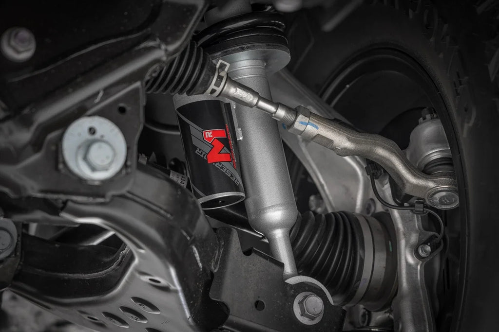 Rough Country M1R Reservoir Loaded Struts | Adjustable Height | Front | 3.5 Inch | Toyota Tacoma (24-25) - Side View