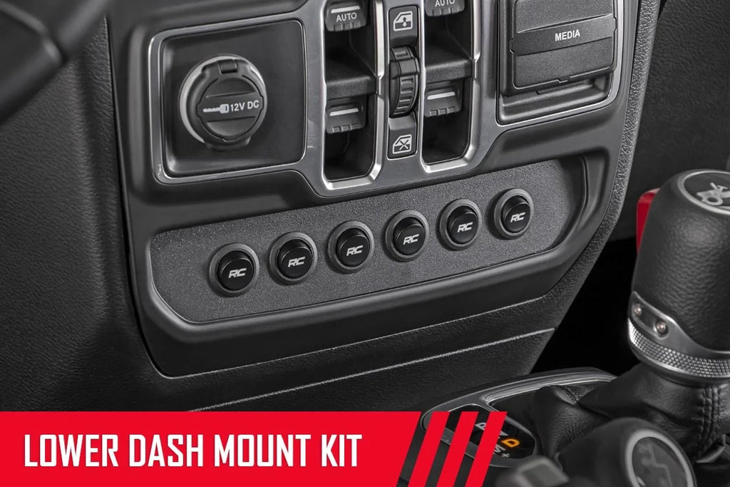 Rough Country MLC-6 | Muliple Light Controller | Lower Dash | Jeep Wrangler JL/Wrangler Unlimited (18-24) 70964 - Main Pro...