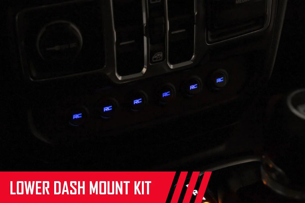 Rough Country MLC-6 | Muliple Light Controller | Lower Dash | Jeep Wrangler JL/Wrangler Unlimited (18-24) 70964 - Back View