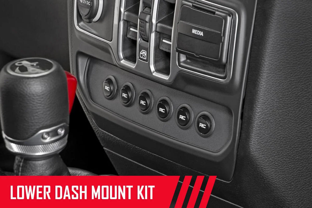 Rough Country MLC-6 | Muliple Light Controller | Lower Dash | Jeep Wrangler JL/Wrangler Unlimited (18-24) 70964 - Addition...