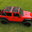 Load image into Gallery viewer, Rough Country Mesh Bikini Top Plus | Black | Jeep Wrangler JL (21-23)/Wrangler Unlimited (18-23) 85120 - Installation View