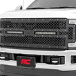 Load image into Gallery viewer, Rough Country Mesh Grille | 12" Dual Row LED | Black | Ford F-250/F-350 Super Duty (17-19) 70216 - Main Product View