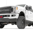 Load image into Gallery viewer, Rough Country Mesh Grille | 12" Dual Row LED | Black | Ford F-250/F-350 Super Duty (17-19) 70216 - Installation View