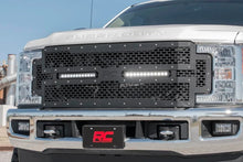 Load image into Gallery viewer, Rough Country Mesh Grille | 12" Dual Row LED | Black | Ford F-250/F-350 Super Duty (17-19) 70216 - Additional View 6