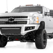 Load image into Gallery viewer, Rough Country Mesh Grille | 12" Single Row LED Pair | Black | Chevy Silverado 2500 HD/3500 HD (11-14) 70155 - Back View