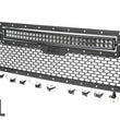 Load image into Gallery viewer, Rough Country Mesh Grille | 30" Dual Row LED | Black | Amber DRL | GMC Sierra 1500 (14-15) 70190BDA - Main Product View
