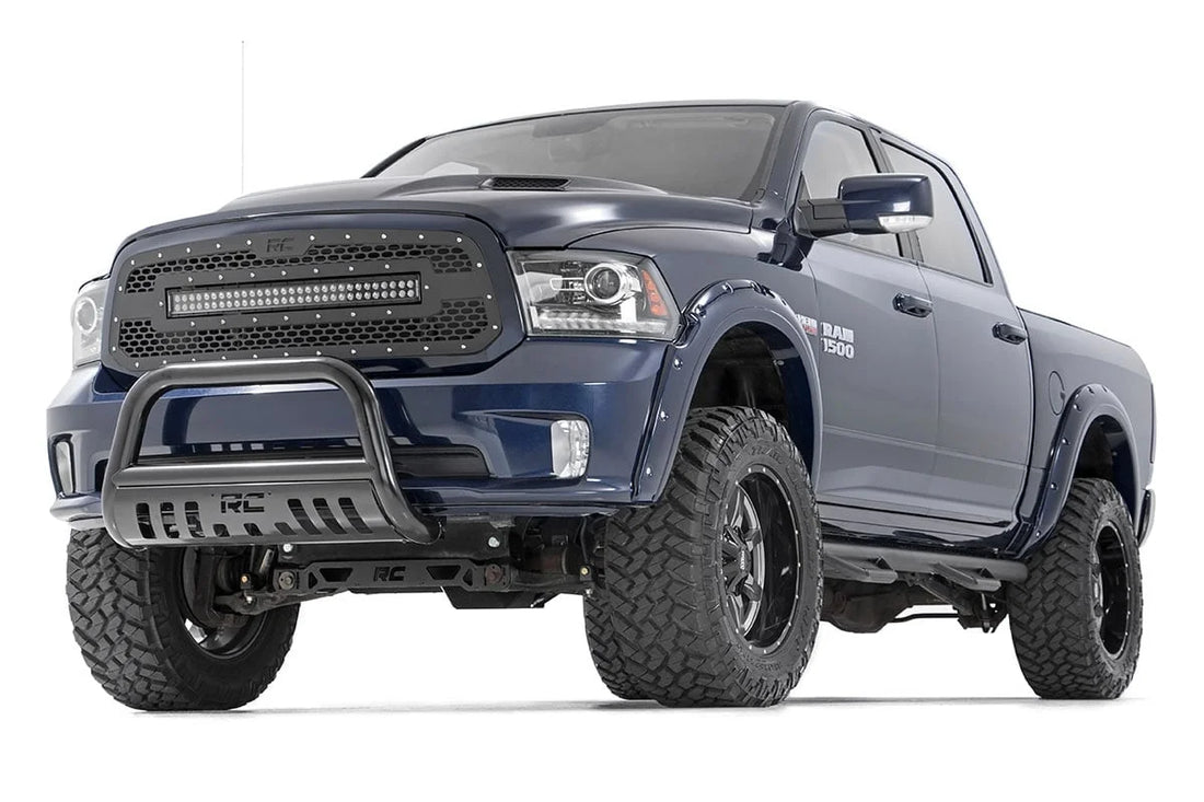 Rough Country Mesh Grille | 30" Dual Row LED | Black | Ram 1500 2WD/4WD (2013-2018 & Classic) 70199 - Installation View