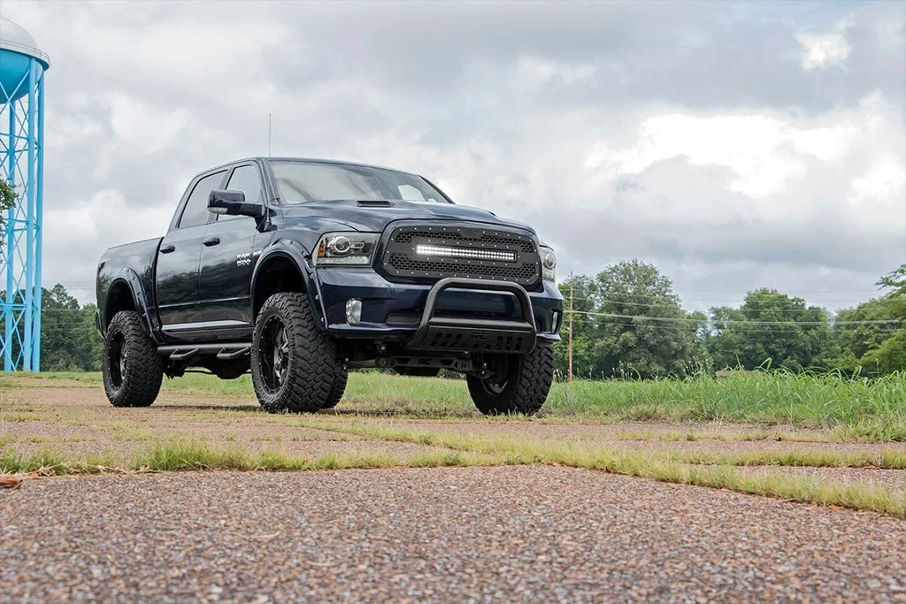 Rough Country Mesh Grille | 30" Dual Row LED | Black | Ram 1500 2WD/4WD (2013-2018 & Classic) 70199 - Additional View 6