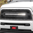 Load image into Gallery viewer, Rough Country Mesh Grille | 30" Dual Row LED | Black | Ram 2500/3500 2WD/4WD (2013-2018) 70152 - Installation View