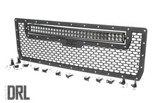 Load image into Gallery viewer, Rough Country Mesh Grille | 30" Dual Row LED | Black | White DRL | GMC Sierra 1500 (14-15) 70190DRL - Main Product View