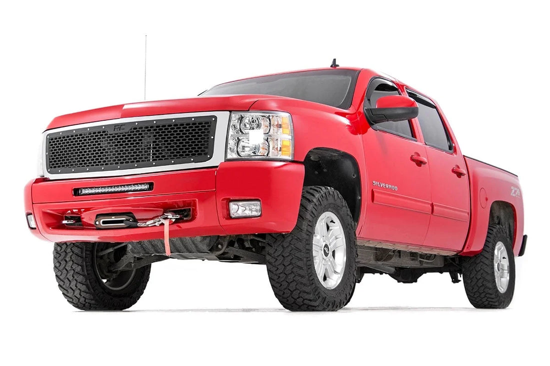 Rough Country Mesh Grille | Chevy Silverado 1500 2WD/4WD (2007-2013) 70194 - Back View