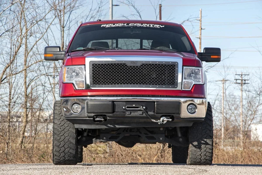 Rough Country Mesh Grille | Ford F-150 2WD/4WD (2009-2014) 70229 - Side View