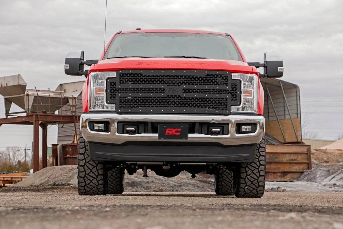 Rough Country Mesh Grille | Ford F-250/F-350 Super Duty 2WD/4WD (2017-2019) 70213 - Additional View 5