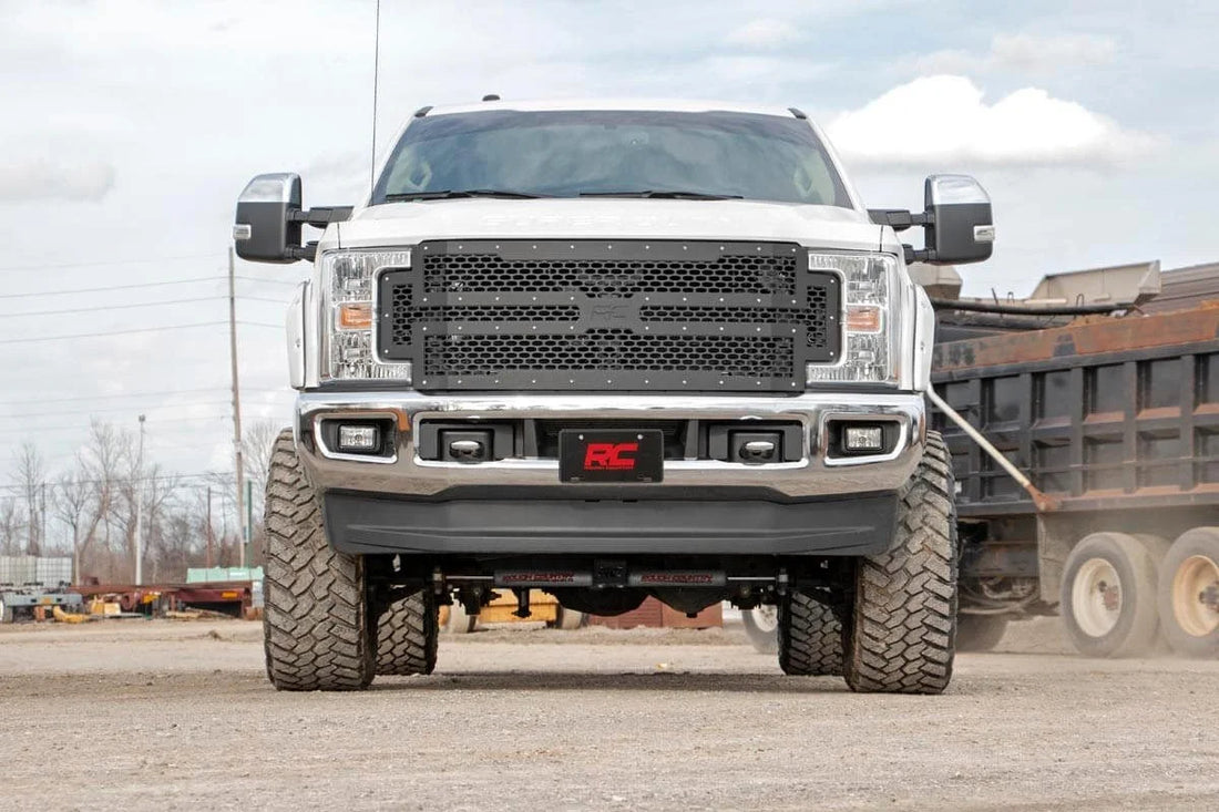 Rough Country Mesh Grille | Ford F-250/F-350 Super Duty 2WD/4WD (2017-2019) 70213 - Additional View 6