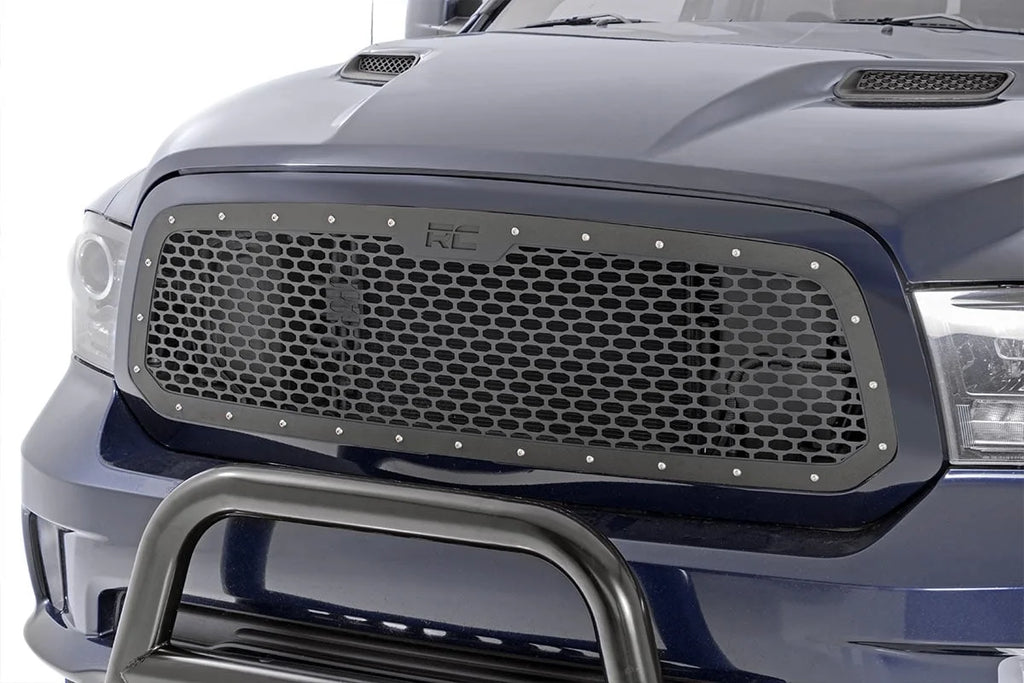 Rough Country Mesh Grille | Ram 1500 2WD/4WD (2013-2018 & Classic) 70197 - Installation View