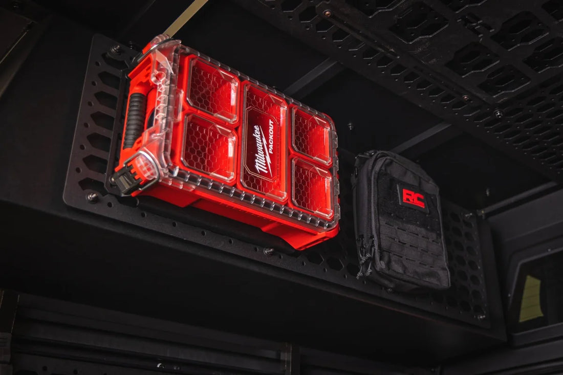 Rough Country Molle Panel Kit |  Bed Cap Side Box Internal | Toyota Tacoma 2WD/4WD (16-26) 73134 - Side View