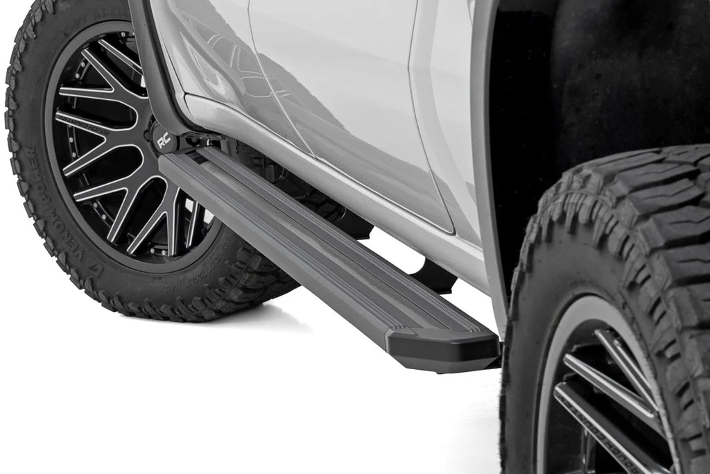 Rough Country Multi-Color LED Running Boards | Crew Cab | Chevy/GMC 1500/2500HD/3500HD (19-26 & Refresh) - Side View