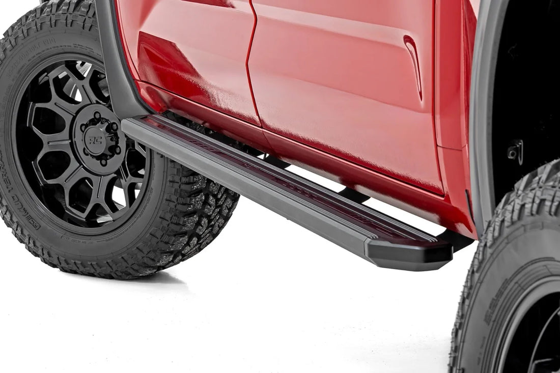 Rough Country Multi-Color LED Running Boards | CrewMax | Toyota Tundra 2WD/4WD (22-25) 55006 - Side View