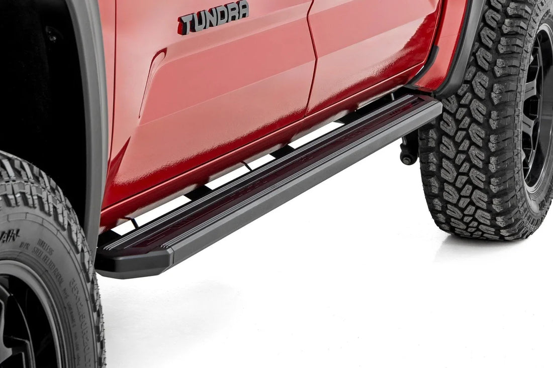 Rough Country Multi-Color LED Running Boards | CrewMax | Toyota Tundra 2WD/4WD (22-25) 55006 - Back View