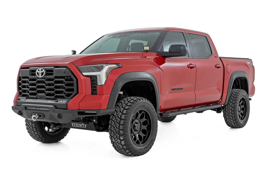 Rough Country Multi-Color LED Running Boards | CrewMax | Toyota Tundra 2WD/4WD (22-25) 55006 - Installation View