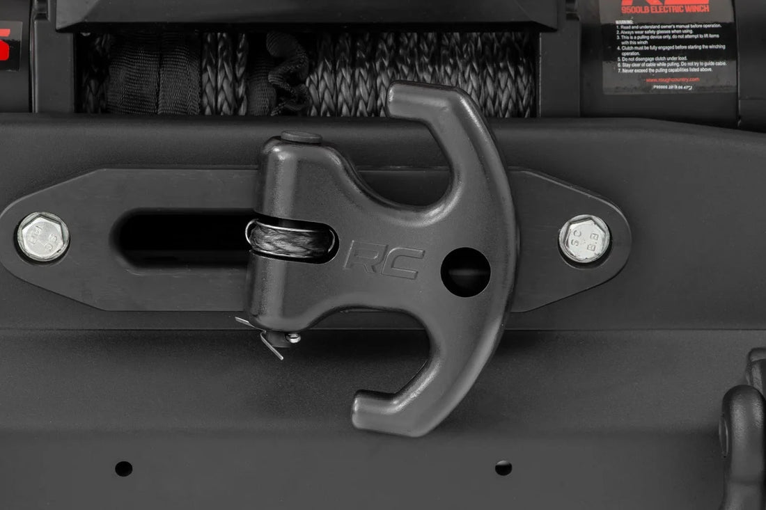 Rough Country Multi-Function Winch Cleat | Black RS175B - Side View