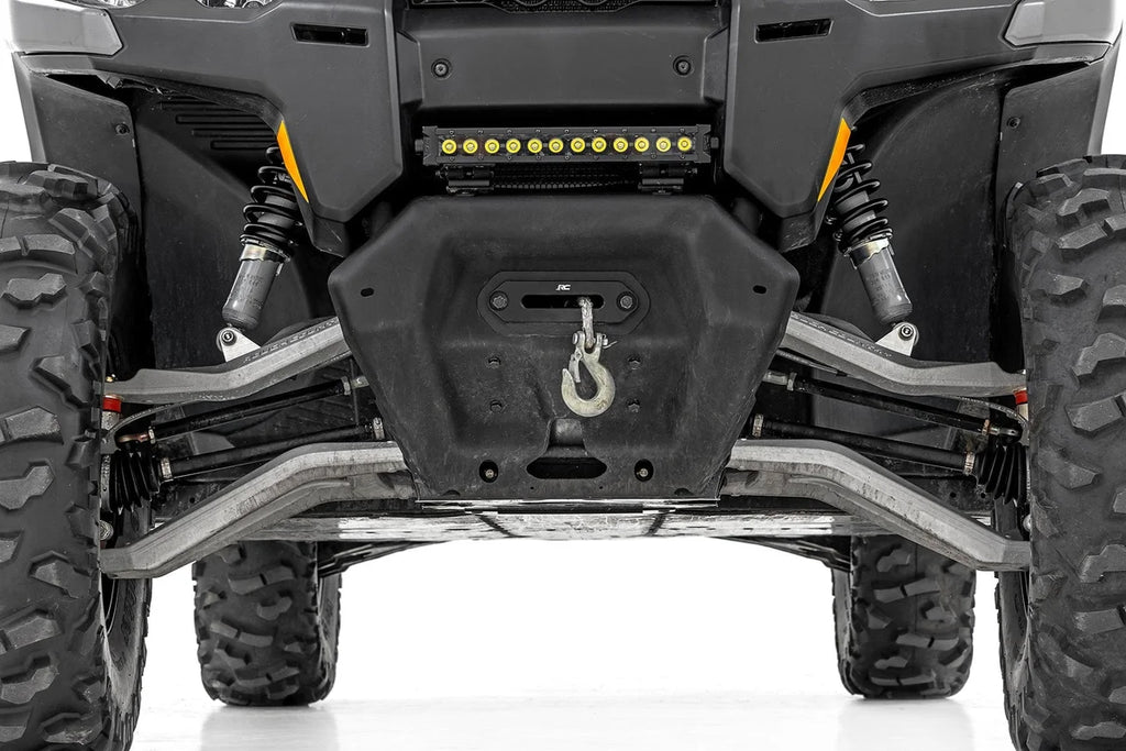 Rough Country N3 Front Coil Over Shocks | Stock | Can-Am Defender HD 5/HD 8/HD 9 - Side View
