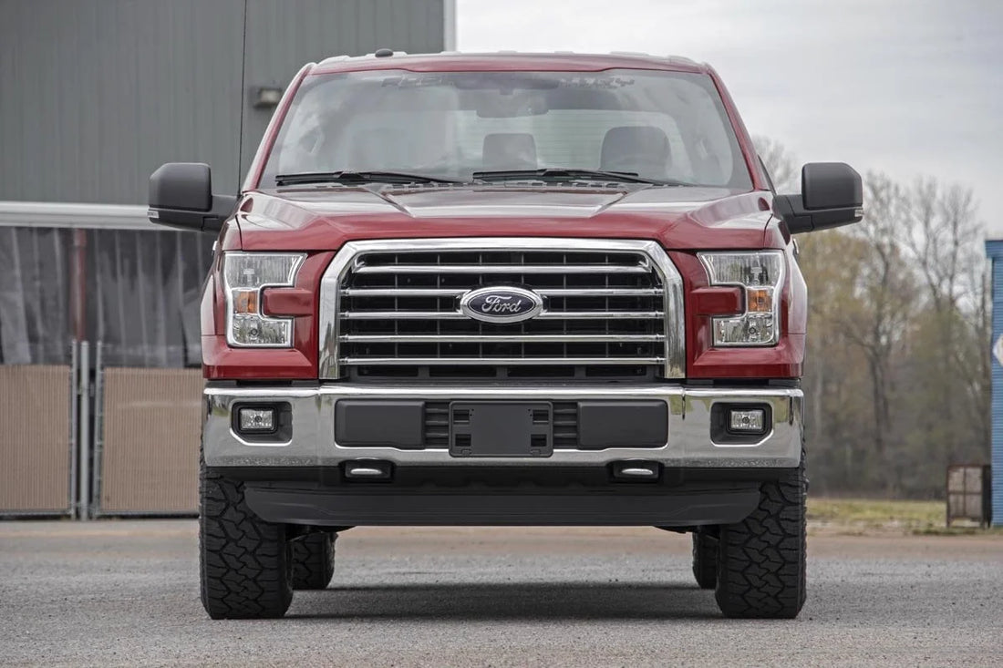 Rough Country N3 Leveling Struts | 2 Inch | Loaded Strut | Ford F-150 4WD (2014-2024) 501068 - Front View