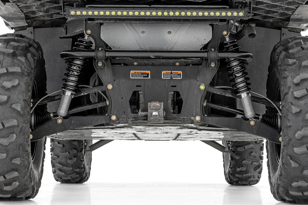 Rough Country N3 Rear Coil Over Shocks | Stock | Can-Am Defender HD 5/HD 8/HD 9 - Side View