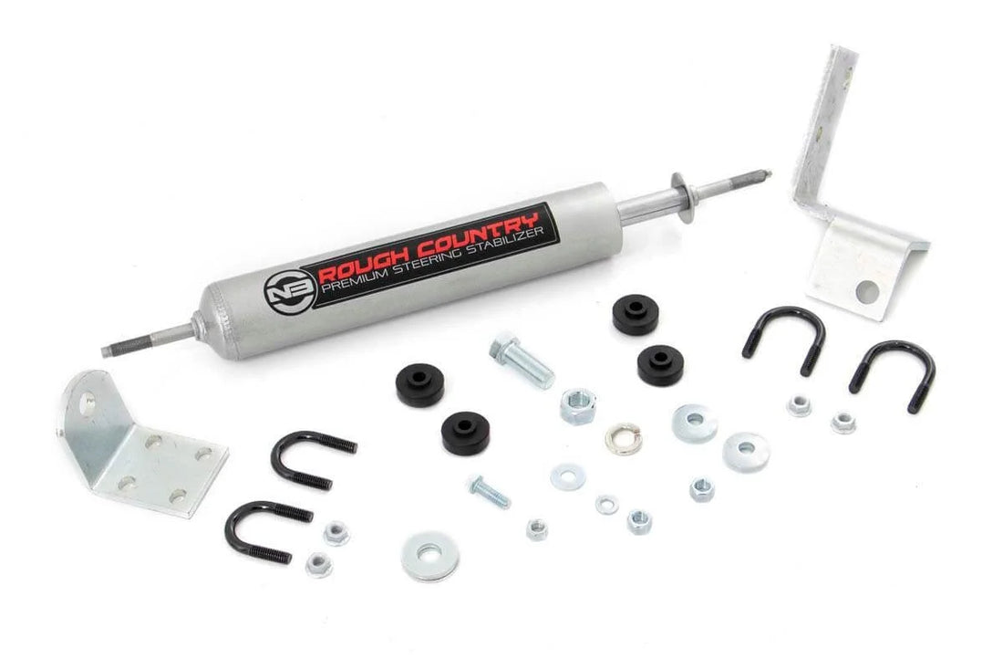Rough Country N3 Steering Stabilizer | 0-3 Inch Lift | Chevy/GMC 1500 Truck/Tahoe/Yukon 4WD 8732630 - Side View