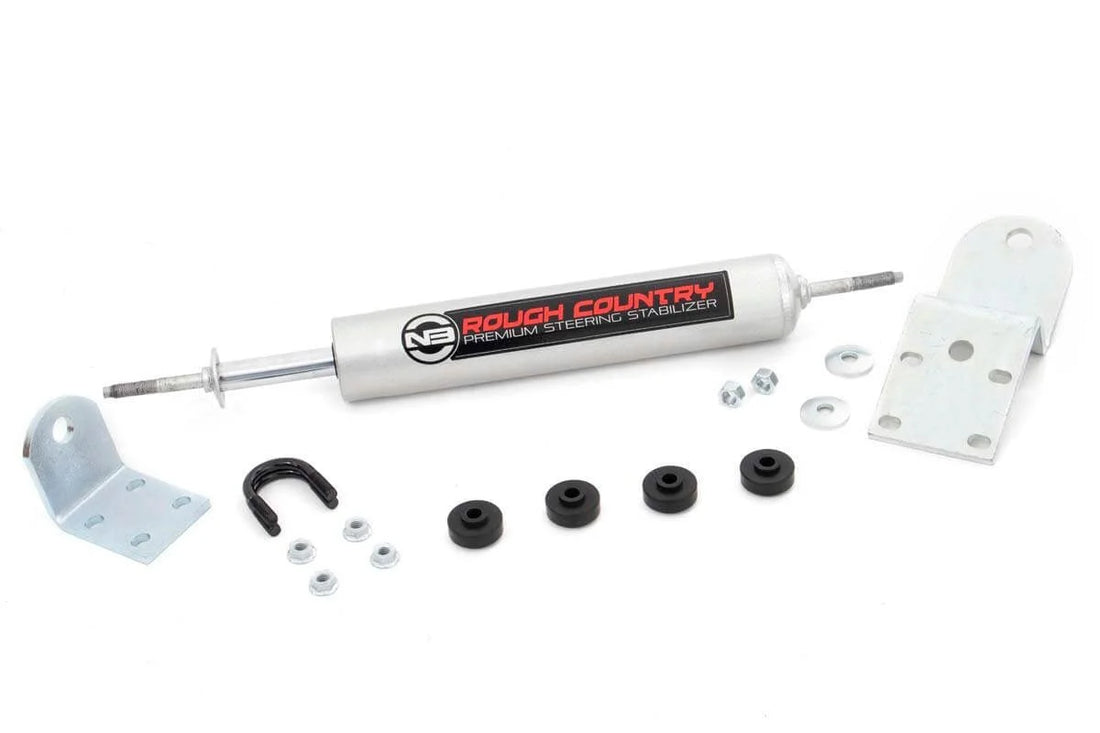 Rough Country N3 Steering Stabilizer | Chevy C1500/K1500 Truck & SUV 2WD (1988-1999) 8738630 - Side View