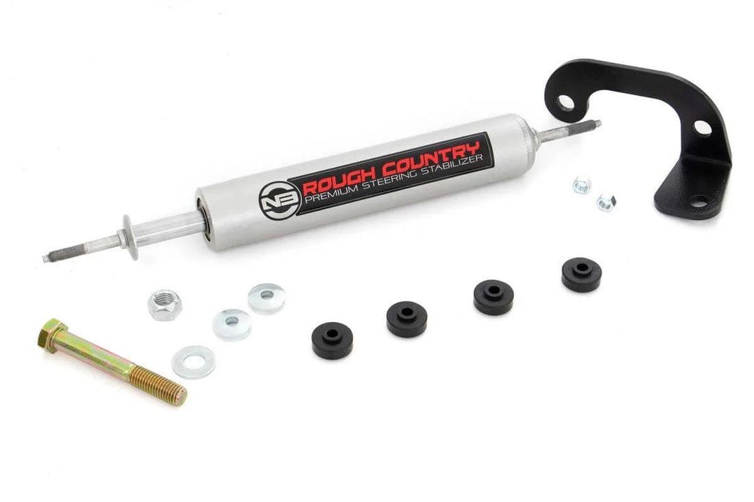 Rough Country N3 Steering Stabilizer | Chevy C1500/K1500 Truck & SUV 4WD (1988-1999) 8737130 - Side View