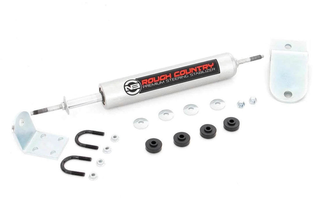 Rough Country N3 Steering Stabilizer | Dodge 1500 (94-01)/2500 (94-02) 2WD 8738730 - Side View