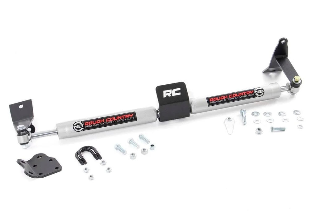 Rough Country N3 Steering Stabilizer | Dual | 2-8 Inch Lift | Ram 2500 (10-13)/3500 (10-12) 8749530 - Main Product View