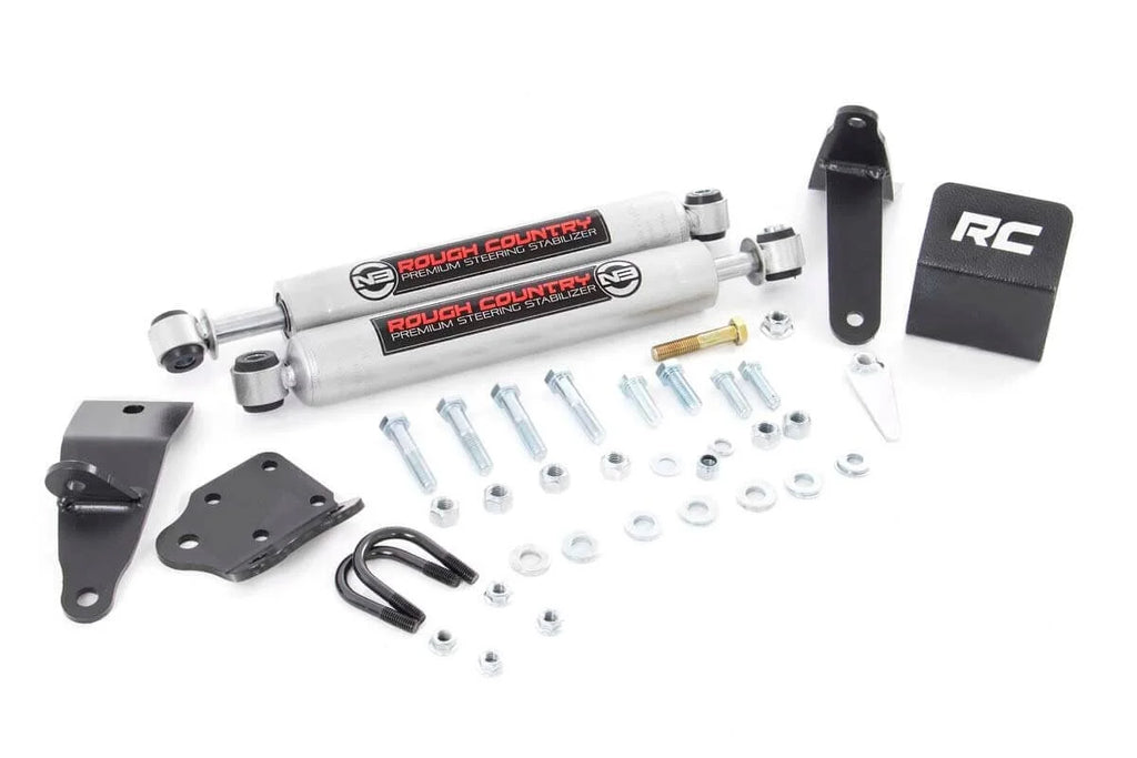 Rough Country N3 Steering Stabilizer | Dual | 2-8 Inch Lift | Ram 2500 (10-13)/3500 (10-12) 8749530 - Detail View