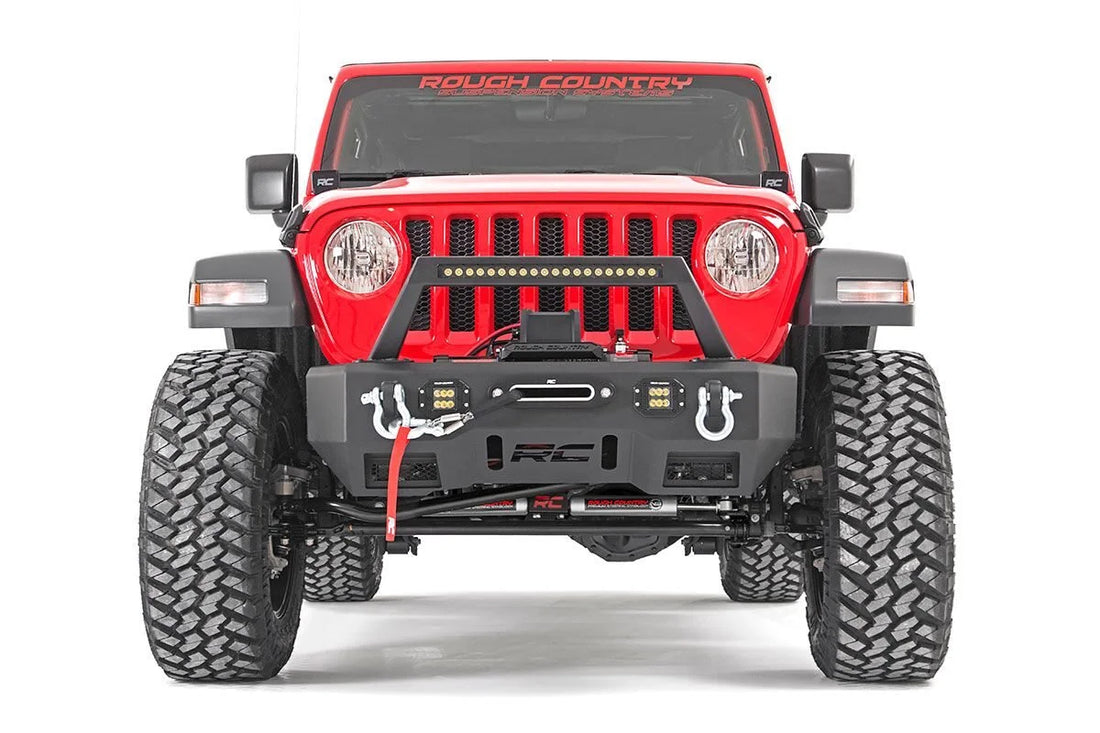 Rough Country N3 Steering Stabilizer | Dual | 2.5-8 Inch Lift | Jeep Gladiator JT/Wrangler JL (18-24) 87304 - Side View