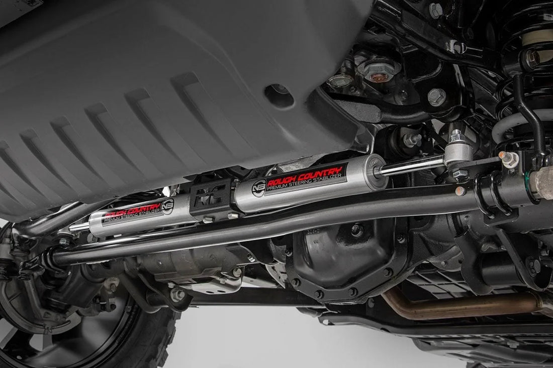 Rough Country N3 Steering Stabilizer | Dual | 2.5-8 Inch Lift | Jeep Gladiator JT/Wrangler JL (18-24) 87304 - Installation...