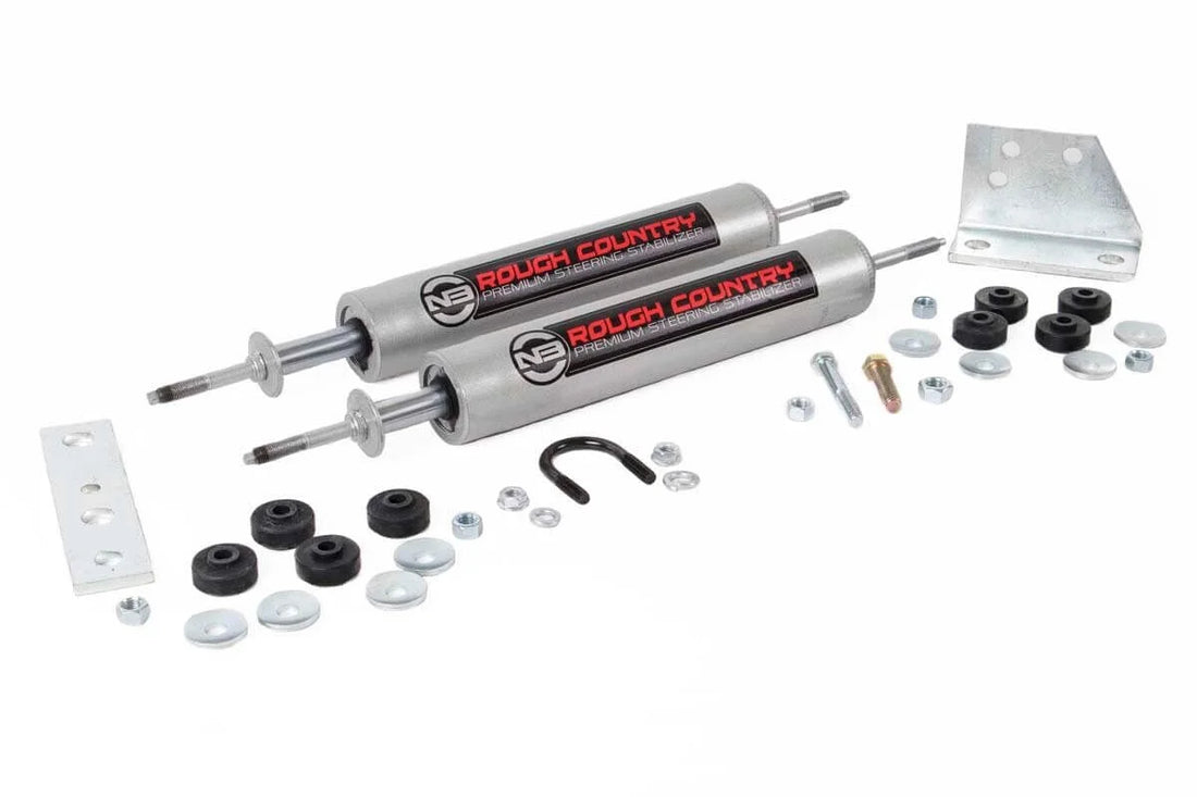 Rough Country N3 Steering Stabilizer | Dual | Toyota 4Runner/Truck 4WD (1986-1995) 8735430 - Side View