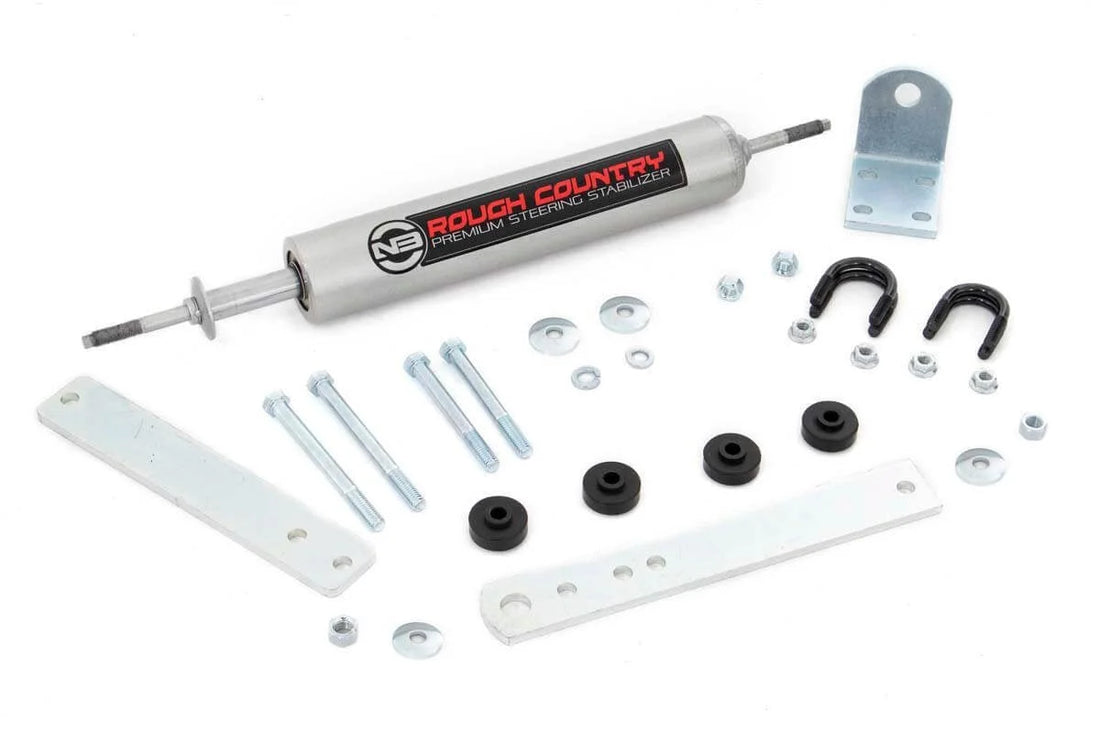 Rough Country N3 Steering Stabilizer | Ford Bronco/F-150/F-250  (1980-1998) 8734230 - Side View