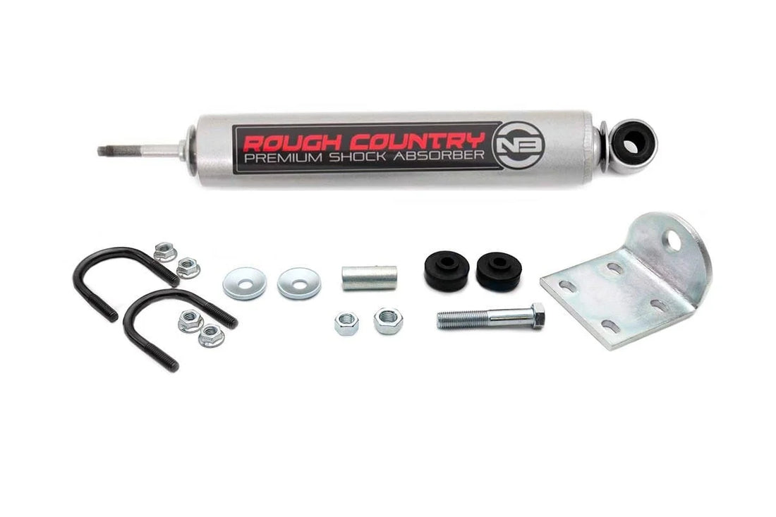 Rough Country N3 Steering Stabilizer | Ford Excursion/F-250 Super Duty/F-350 Super Duty 4WD 8748930 - Side View