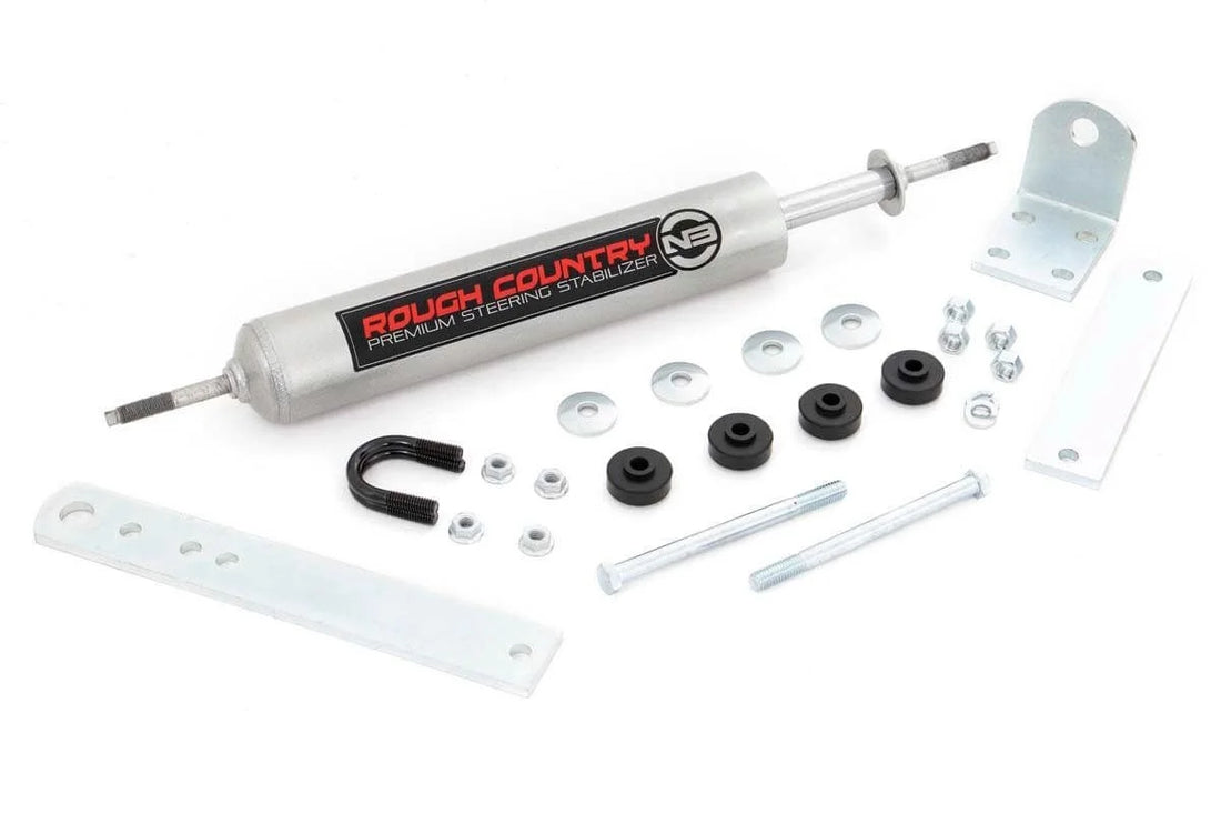 Rough Country N3 Steering Stabilizer | Ford F-150 2WD (1997-2003) 8734830 - Side View