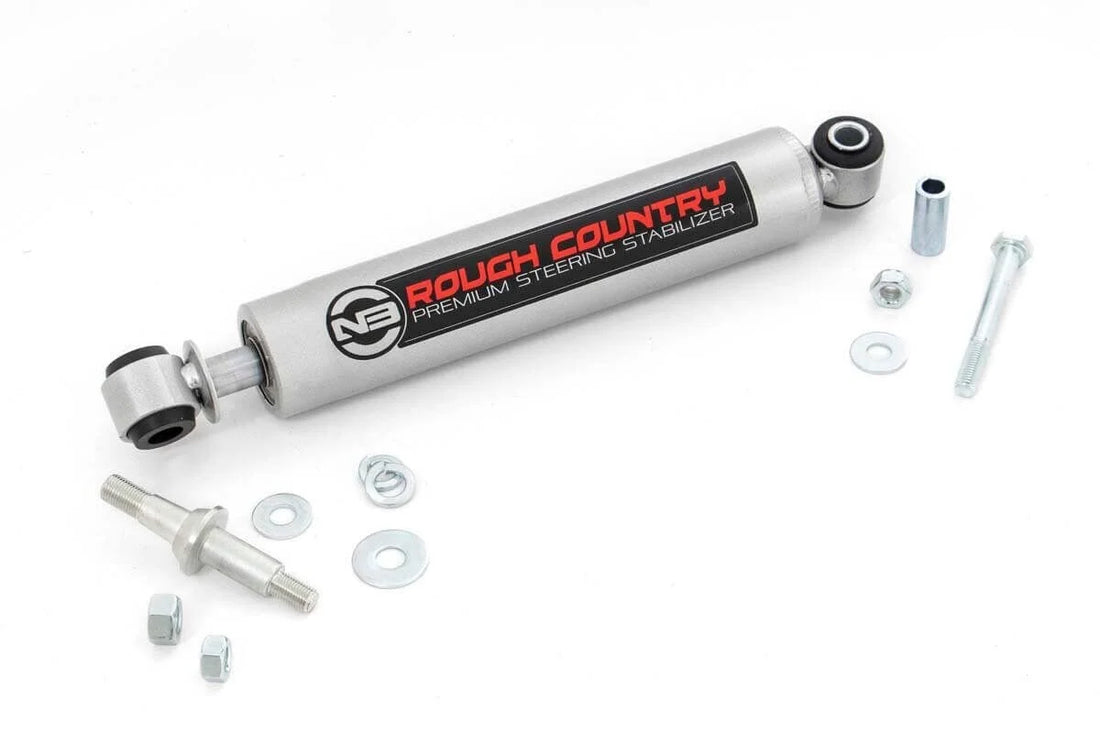 Rough Country N3 Steering Stabilizer | Multiple Makes & Models (Chevy/GMC/Jeep) 8731730 - Side View