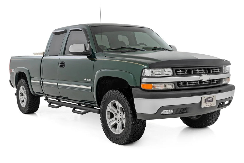 Rough Country Nerf Steps | Cab Length | Chevy/GMC 1500 2WD/4WD (99-06 & Classic) - Side View
