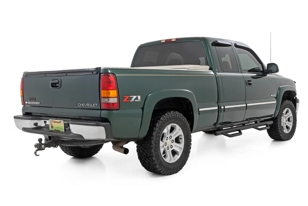 Rough Country Nerf Steps | Cab Length | Chevy/GMC 1500 2WD/4WD (99-06 & Classic) - Back View