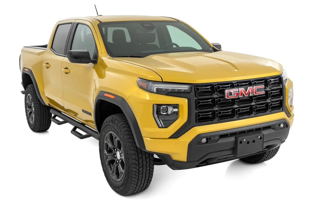 Rough Country Nerf Steps | Cab Length | Chevy/GMC Canyon/Colorado 2WD/4WD (2015-2026) - Side View