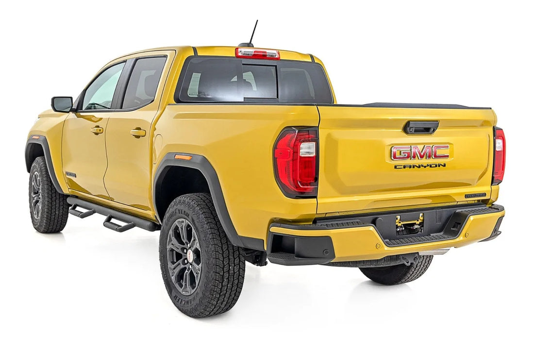 Rough Country Nerf Steps | Cab Length | Chevy/GMC Canyon/Colorado 2WD/4WD (2015-2026) - Back View