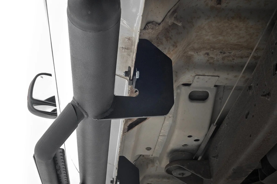 Rough Country Nerf Steps | Cab Length | Crew Cab | Ford F-250/F-350 Super Duty (99-16) - Back View