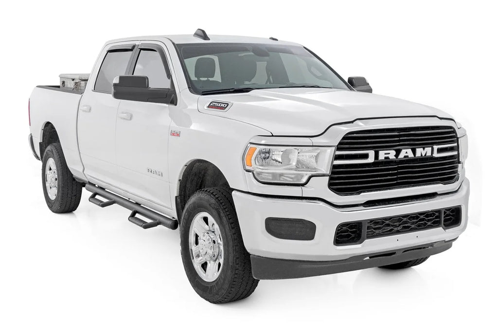 Rough Country Nerf Steps | Cab Length | Crew Cab | SRW | Ram 1500/2500/3500 2WD/4WD (10-25 & Classic) - Side View