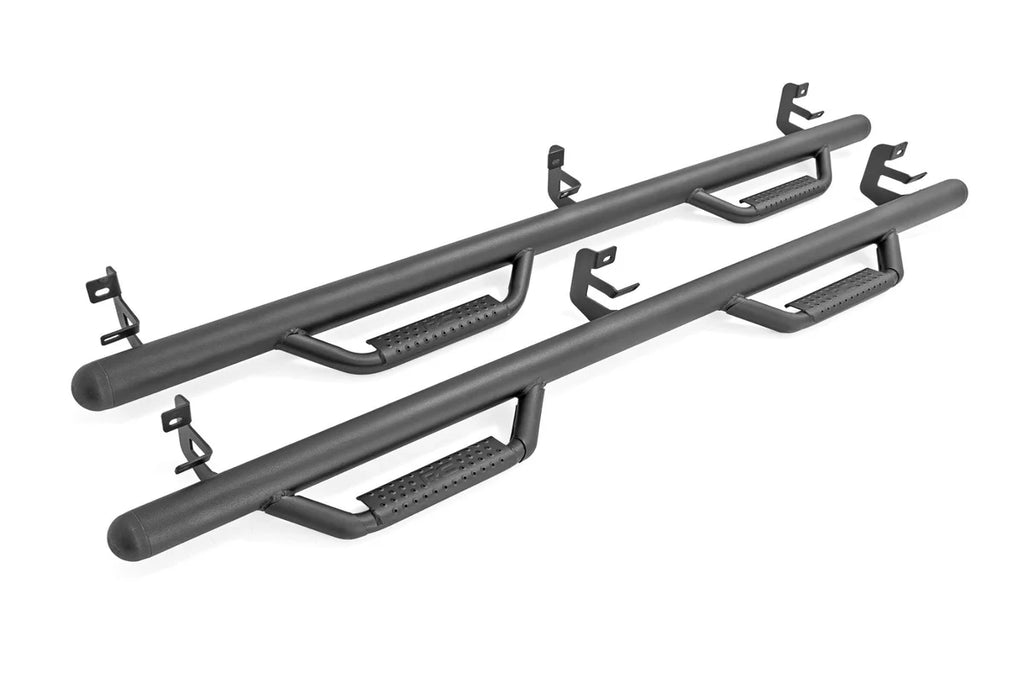Rough Country Nerf Steps | Cab Length | Crew Cab | SRW | Ram 1500/2500/3500 2WD/4WD (10-25 & Classic) - Back View