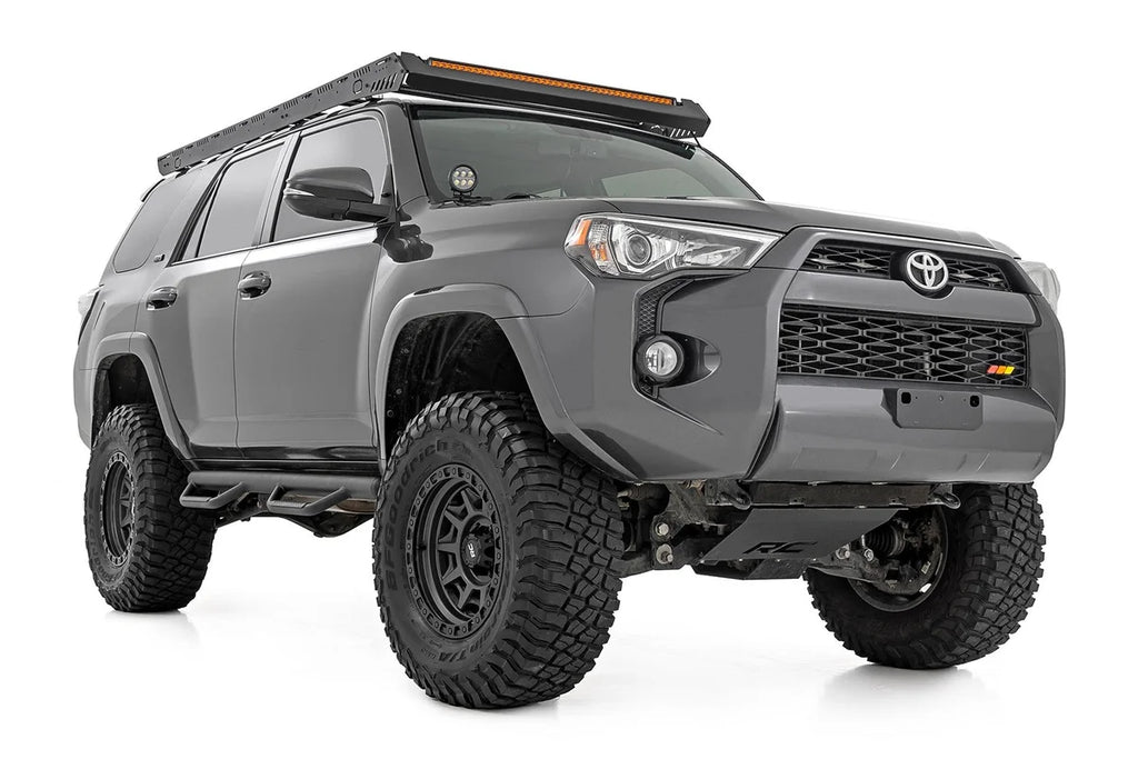 Rough Country Nerf Steps | Cab Length | Non Limited | Toyota 4Runner 2WD/4WD (2010-2024) - Side View